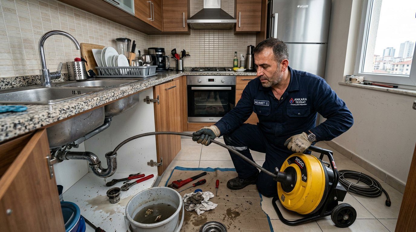 Lavabo Açma yerinde çalışma